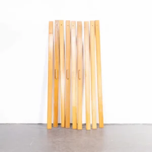 Vintage Übergroßes Tafellineal aus Birke, 120 cm