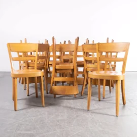 1960’s Horgen Glarus Beech Ladder Back Dining Chairs – Various Quantities Available