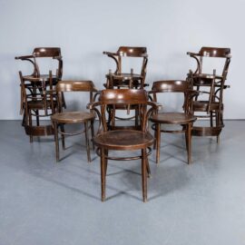 1960’s Original Vintage Bentwood Dining Armchairs – Open Back – Large Size – Large Quantity Available