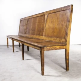 1930’s Luterma Large French Oak Bench (Model 1510)