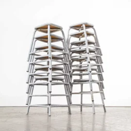 1960’s Mullca Low Stacking Stool – Grey – Various Quantities Available