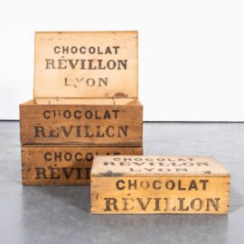 1920’s Original Revillon Chocolate Shipping Box – Single Box