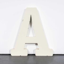 20th Century Metal Large Shop Signage Letter – A