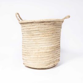 Tall Palm Leaf Basket