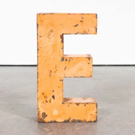 Chunky Vintage French Signage Letter – Medium E