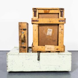 1960’s Mixed Industrial Equipment Boxes – Set Of Three Boxes