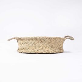 Round Two Handle Basket – Esparto Grass