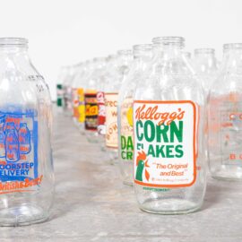 Vintage Advertising Milk Bottles – Large Quantity Available