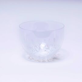 Mid Century Mottled Goto Glass Bowl