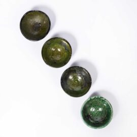 Contemporary Tamagroute Green Set Of Bowls – Four Medium Bowls