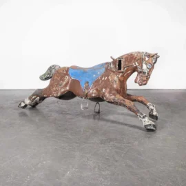 1950’s French Amusement Park Large Decorative Horse – Original Paint