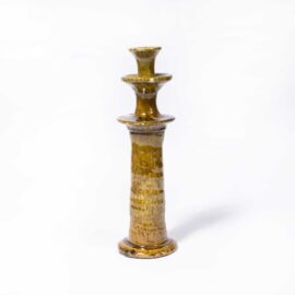 Contemporary Tamagroute Earth Candlestick – Morocco