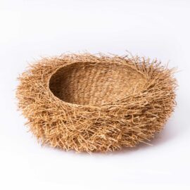 Contemporary Handmade Madagascan Vetiver Decorative Bowl