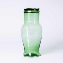 Contemporary Moroccan Mouth Blown Glass Jar – Green