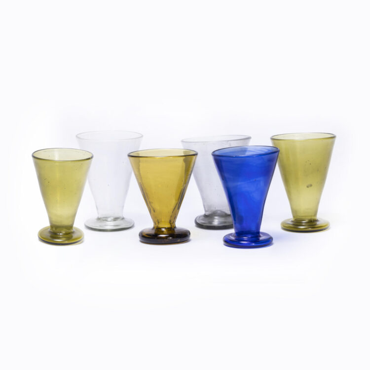 Contemporary Moroccan Conical Glasses – Set Of Six