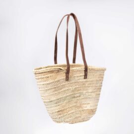 Long Handle Palm Leaf Tote Bag