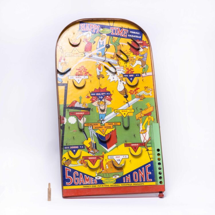 Zeldzame Amerikaanse Mid Century Happi Time Pinball Game – Bagatelle