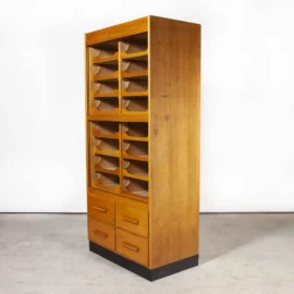 1950’s Single Fronted Original Haberdashery Storage Unit – Sturrock & Son