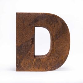 Vintage Extra Large Heavy Grade Signage Letter – D