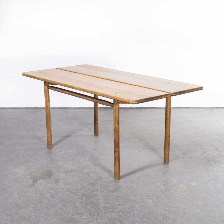 1950’s Oak Rectangular Dining Table By Pierre Gautier-Delaye