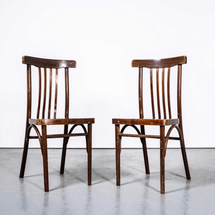 1940’s Tall Back Debrecen Bentwood Dining Chairs – Pair