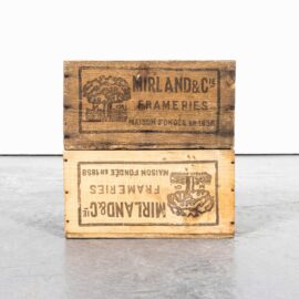 1930’s Original Shipping Export Crates Mirland – Pair