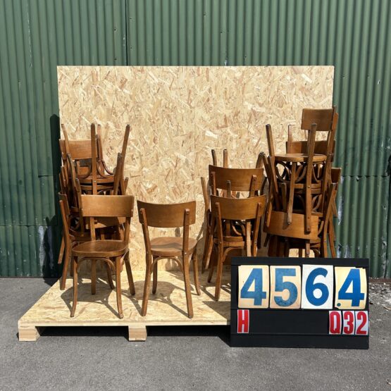 1950’s Baumann Deep Back Simple Seat Bentwood Dining Chairs
