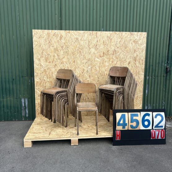 1950’s Tan D-Back Mullca Stacking Dining Chair