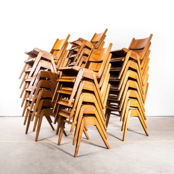 1950’s Simple Casala Stacking Dining Chairs