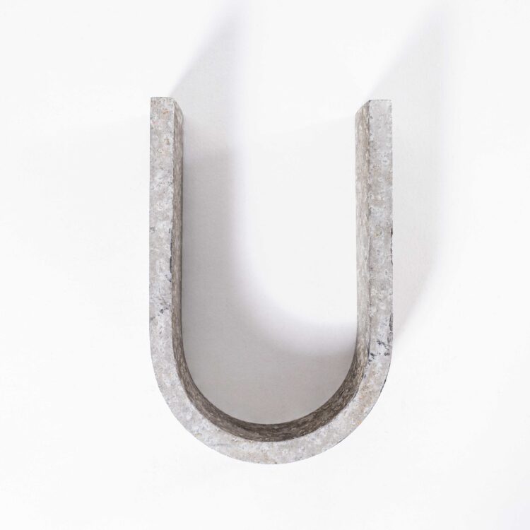 1950’s Small Cast Aluminium Sign Letter – U