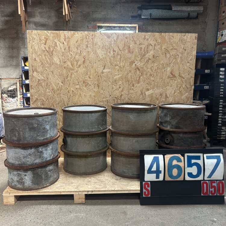 1970’s Vintage Industrial Galvanised Barrels