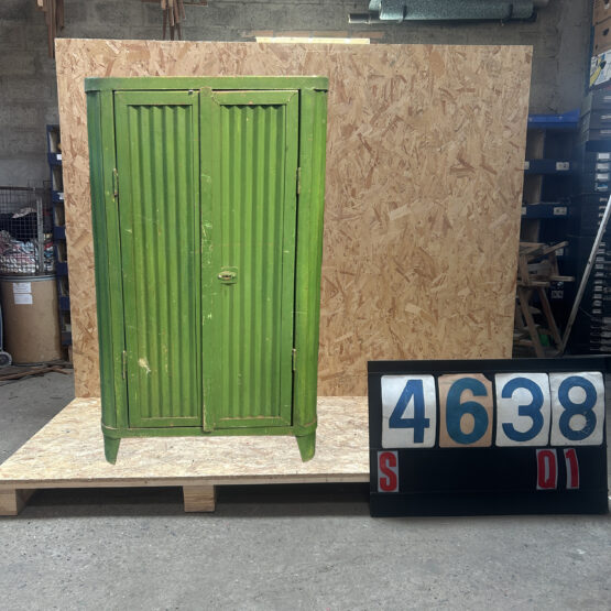 1950’s Industrial Dark Green Metal Locker