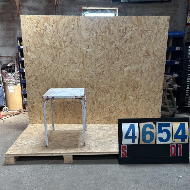 1950’s White Outdoor Metal Square Table