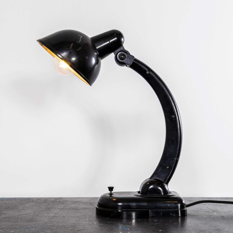 Bakelieten bureaulamp uit de jaren 40, verstelbaar