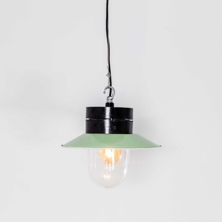 Industriële bakelieten hanglampen uit de jaren 50