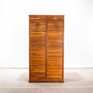 Franse dubbele tambour atelierkast uit de jaren 50