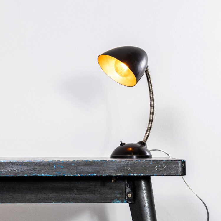 Bakelieten vroege flexibele bureaulamp uit de jaren 50