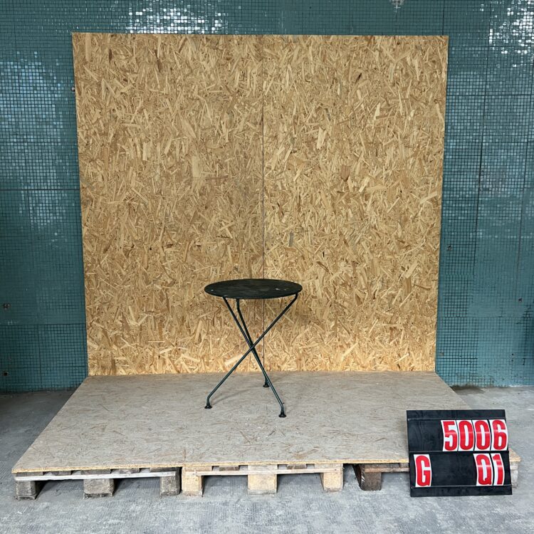 1950’s French Small Tripod Metal Dining Table