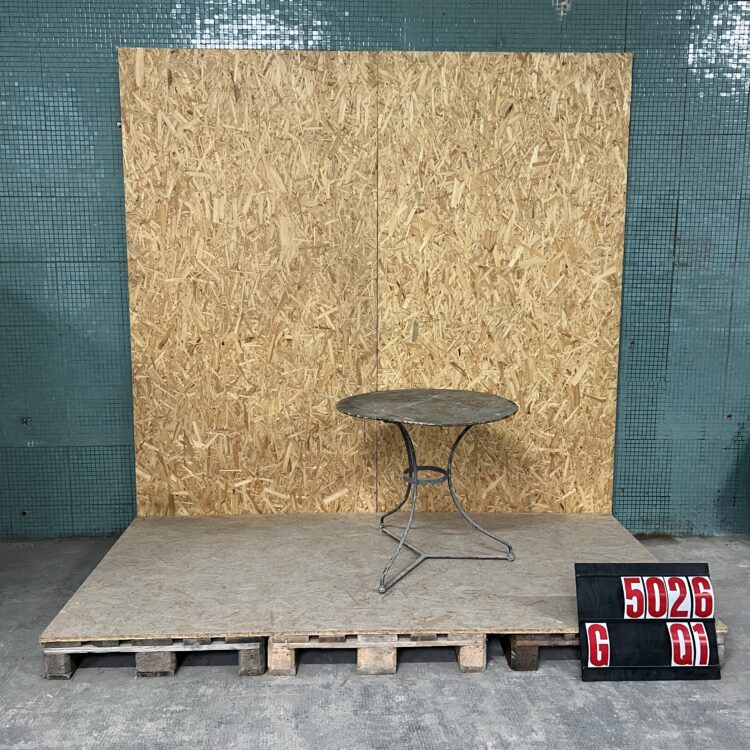 1950’s Grey French Small Round Gueridon Table