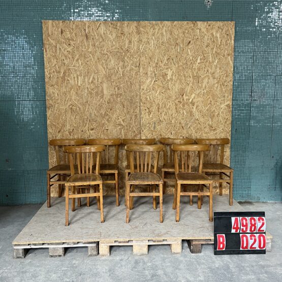 1950’s Warm Blonde Luterma Farmhouse Dining Chairs