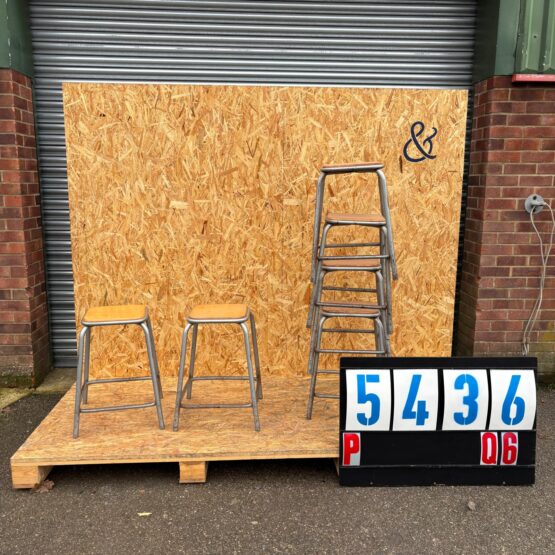 1960’s French Grey Mullca Stacking Stools