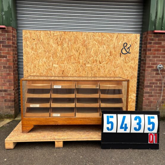 1950’s English Oak Haberdashery Cabinet Sixteen Drawer – Dudley & Co