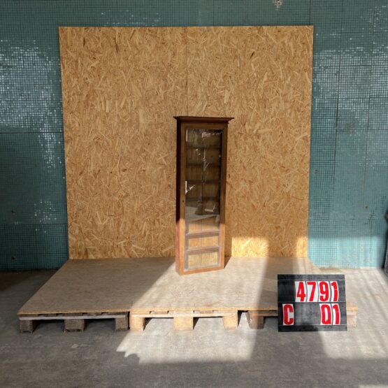 1940’s Épicerie Scrubbed Oak Tall Shop Display Cabinet