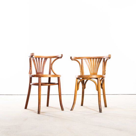 1950’s Bentwood Debrecen Blonde Dining Armchairs – Pair
