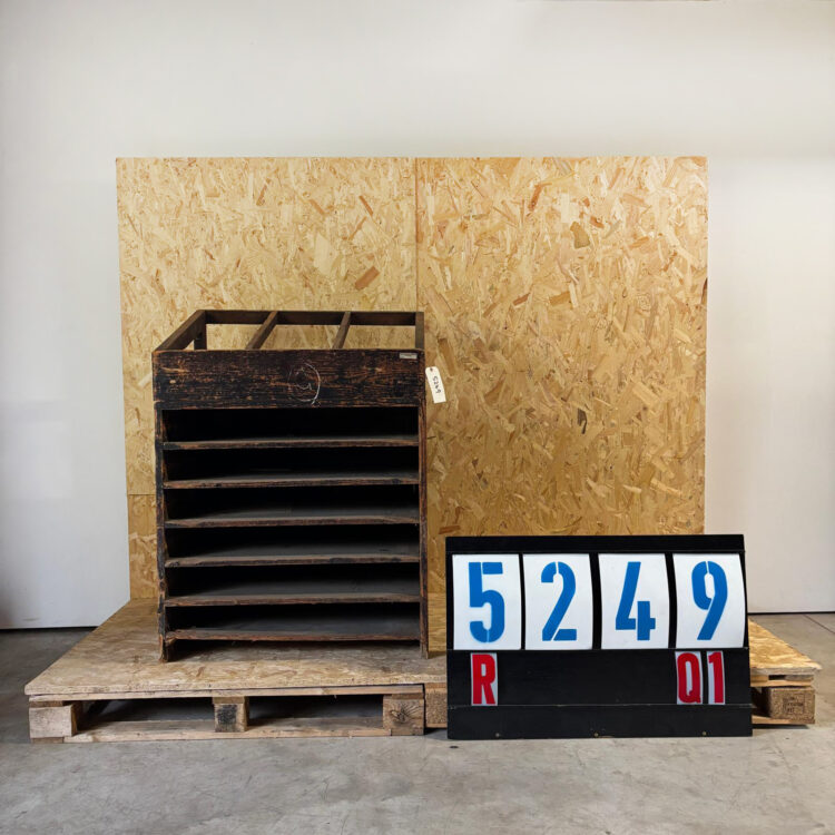 1920’s Original Printers Letterpress Typography Shelving