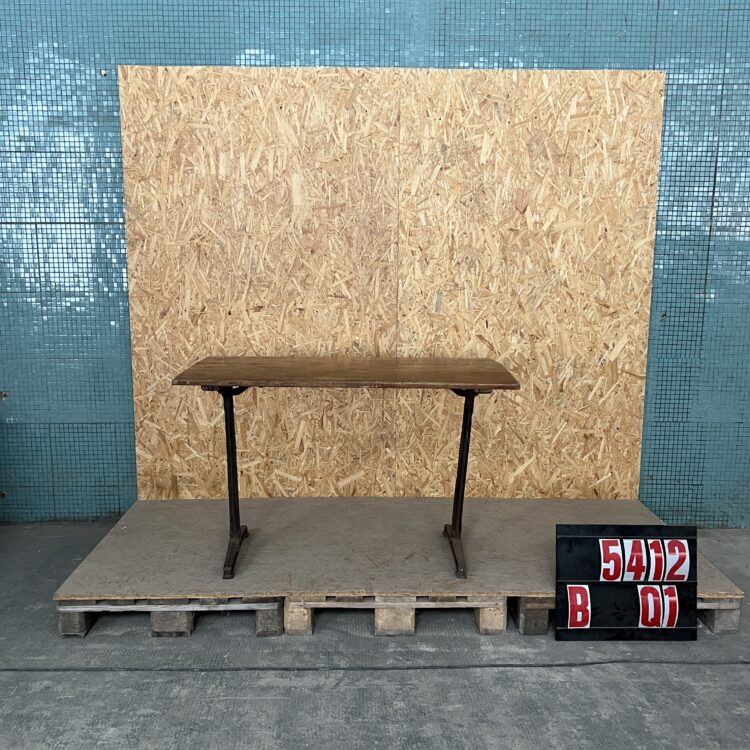 1930’s Large French Cast Base Café Dining Table (5412)