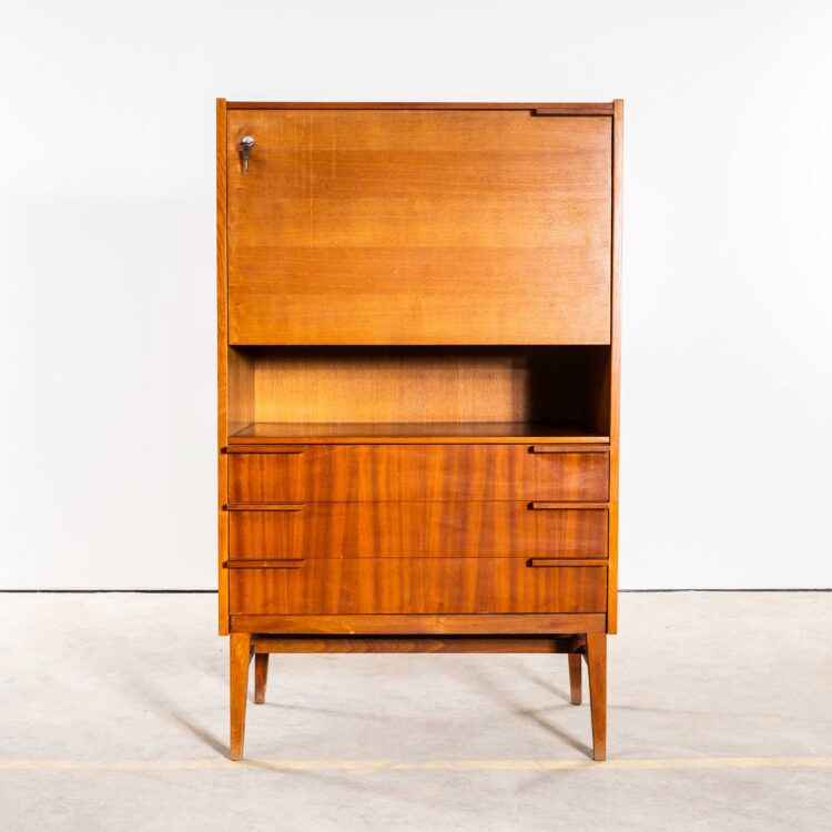 Middelgroot bureau uit de jaren 60 in mid-century stijl – kast