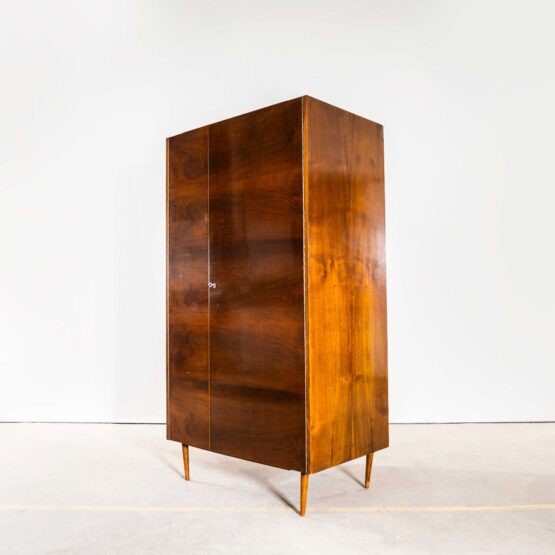 1970’s Dark Rich Walnut Mid-Century Wardrobe