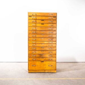 Armoire d'ingénieur haute à tiroirs multiples des années 1950 - Quinze tiroirs