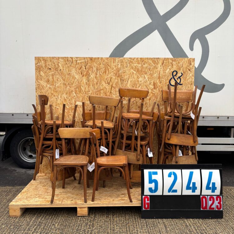 1950’s Honey Thin Slim Back Baumann Dining Chairs